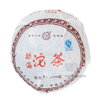 Чай китайский  элитный  шу пуэр  Фабрика Тяньфусян сбор 2006 г. 92-100гр. (то ча), шт