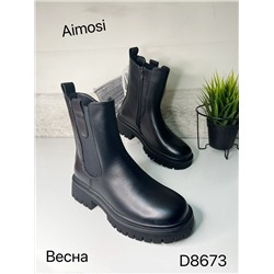 Женские ботинки D8673 черные