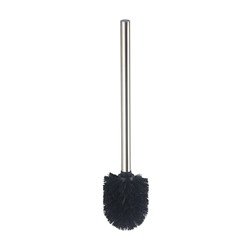 Ершик AXENTIA для унитаза с ручкой из нержавеющей стали, черный,  8 см, высота 35 см.