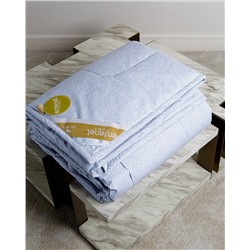 Стеганое одеяло из пуха верблюда CO--10 150*200 серо-голубое