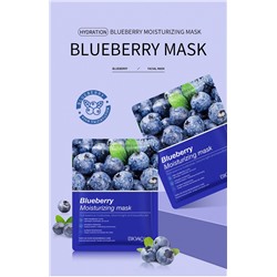 Тканевая маска для лица с экстрактом черники Bioaqua Blueberry Facial Mask 1шт