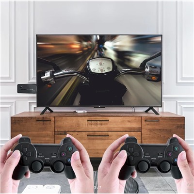 Игровая приставка, консоль Game Stick Lite 64Gb, 10000 игр, 4K, 2,4 ГГц. 8 бит, 16 бит, 32 бит