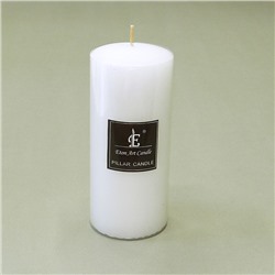 Свеча пеньковая декор. Eton Art Candle белая 14*6 см
