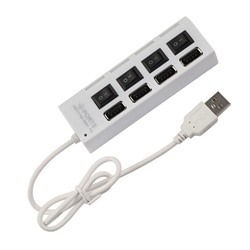 Хаб USB - HUB01 4USB (white)