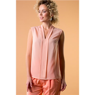 Блуза без рукавов цвет персик (Б-69-4)