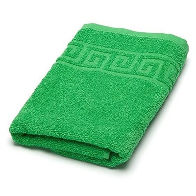 Полотенце махровое ярко-зелёное г-к