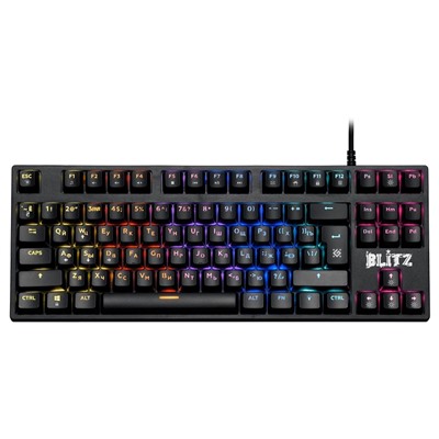 Клавиатура Defender Blitz GK-240L RU механическая игровая с подсветкой (black)