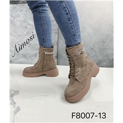 Женские ботинки ЗИМА F8007-13 темно-бежевые