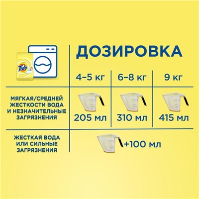 Стиральный порошок Tide, автомат, для чувствительной кожи, 2.4 кг