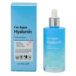 Dr.MeLoSo Ампульная сыворотка для лица с гиалуроновой кислотой / Im Aqua Hyaluron 3 In 1 Ampoule Serum, 100 мл