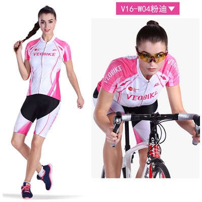 Велоформа VEOBIKE женская с коротким рукавом V16