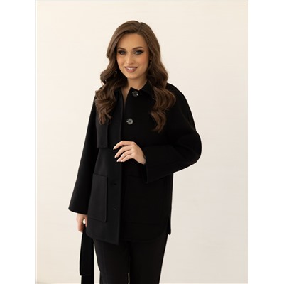 Пальто женское демисезонное 25010 (черный)