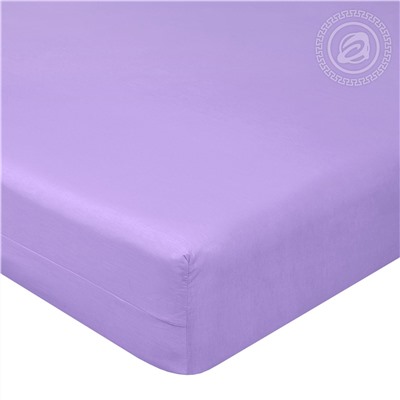 Простыня на резинке из поплина Византия фиолетовый Арт Дизайн