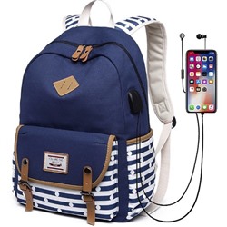 Рюкзак школьный с USB-портом 619