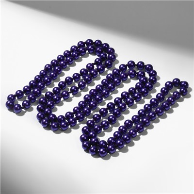 Бусы «Классика» шар №8, цвет фиолетовый, L=140 см