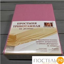 ПТР-СР-180(180) Сухая Роза простыня трикотажная на резинке 180х200х20