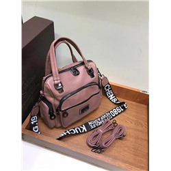 Женская сумка Экокожа с карманами розовый