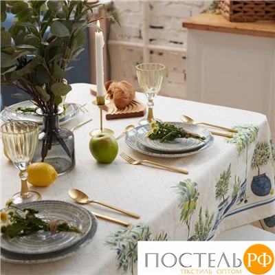 Скатерть "Этель" Olives 149х220см, 100% хл, , репс 210 г/м2 10226819