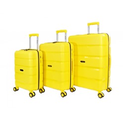 Набор из 3-х чемоданов 11192 Желтый