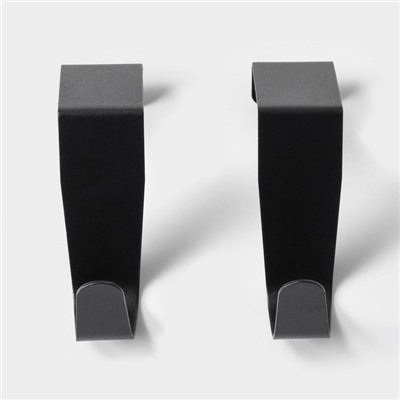 Набор металлических надверных крючков SAVANNA Black Loft Door Middle, 2 шт, 4,3×6×2,5, дверь 4 см