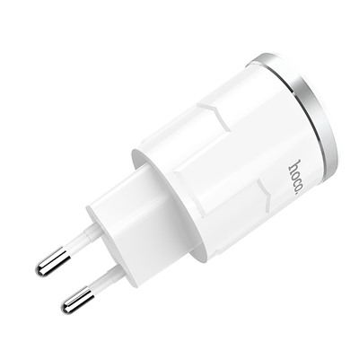 Адаптер Сетевой с кабелем Hoco C37A USB 2,4A/10W (USB/Micro USB) (white)