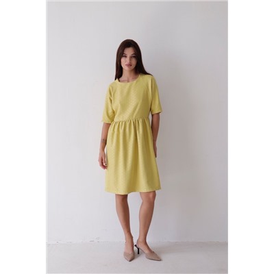 10265 Платье-реглан светло-жёлтое (остаток: 42)