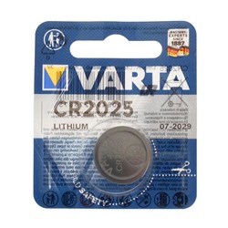 Батарейка литиевая Varta, CR2025-1BL, 3В, блистер, 1 шт.