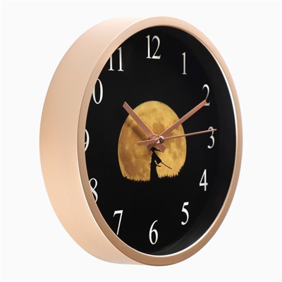 Часы настенные "Самурай", d-20 см, плавный ход