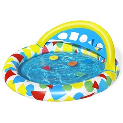 Детский бассейн Splash & Learn, 120х117х46см, 45л, игра с формами(5 форм), 4M+, уп.6