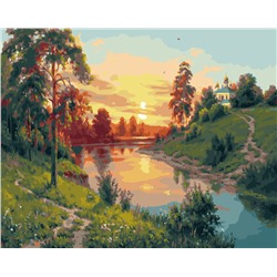 Картина по номерам на подрамнике Русский пейзаж 40х50