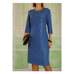 Платье 428-1 голубое/жатка, Артикул: 10,16