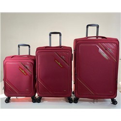 Комплект из 3-х чемоданов  MIRONPAN  арт. 50122 Бордовый