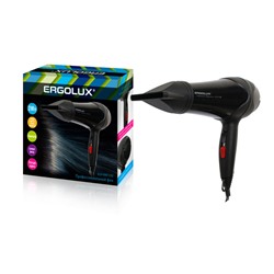 Фен ERGOLUX ELX-HD07-С02  черный ,профессиональный, 2100 Вт, 220-240В  /1/24/ 14137