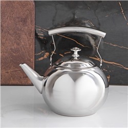 Чайник из нержавеющей стали «Жуан», 1,15 л, металлическое сито, цвет хромированный