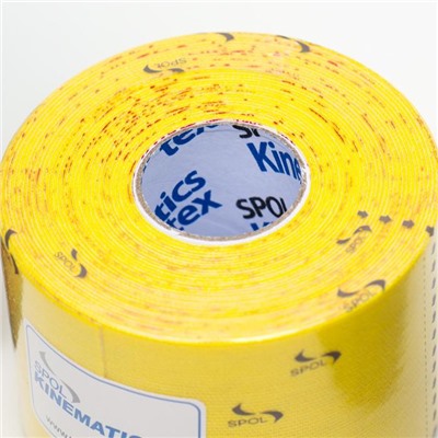 Кинезио тейп Spol Tape корейский, 5 см x 5 м, жёлтый
