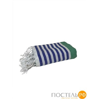 Полотенце Карвен MARIN 90*170 1шт.с бахрамой хлопок Н 3279 v3, Green-Blue-White