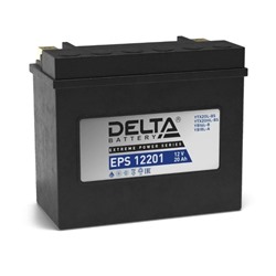 Аккумуляторная батарея Delta EPS 12201(YTX20HL-BS, YTX20L-BS)12V, 20 Ач обратная(- +)