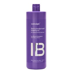 Concept Бессульфатный шампунь для нейтрализации желтизны / Ice Blond Shampoo Anti-Yellow Effect, 1000 мл