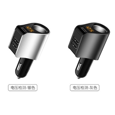 Автомобильное зарядное устройство-вольтметр на 3 USB-порта
