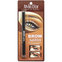 Alvin D`or P-5 Дуэт для бровей карандаш+пудра Brow Satin (тон 01 medium brown)