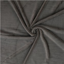 Лоскут «Мех» на трикотажной основе, 100 × 150 см, цвет светло-серый