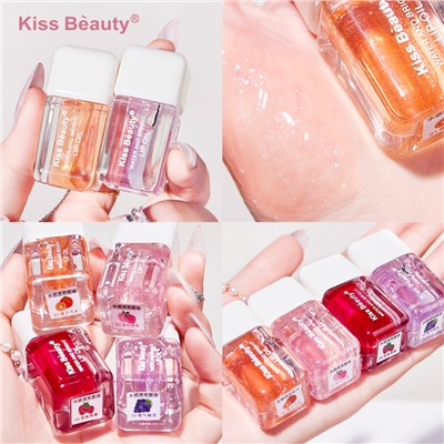 Блеск для губ Kiss Beauty Water and Bright Lip Oil (ряд 5шт)