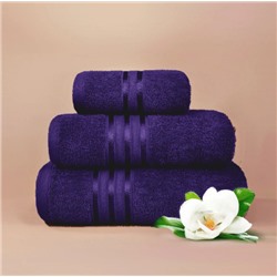 Комплект махровых полотенец фиолетовый (упаковка 3шт)