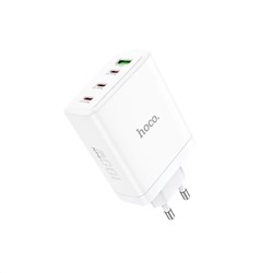 Адаптер Сетевой Hoco N31 PD 3Type-C/USB 100W (white)