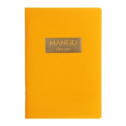 Блокнот А5-, 48 листов, Mango, обложка мелованный картон, ламинация soft-touch, тиснение фольлгой, блок 60г/м2