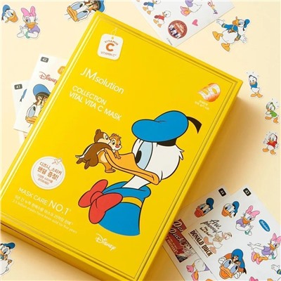 JMsolution Маска тканевая для сияния кожи с витамином С / Disney Collection Vital Vita C Mask, 30 мл