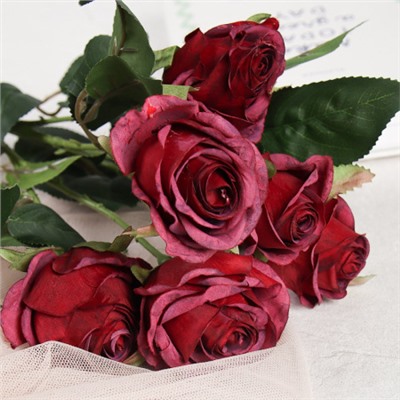Цветок искусственный Роза 76 см / M028316 /уп 72/360/