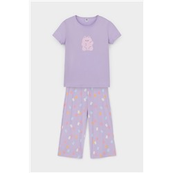 Пижама КБ 2827 пастельно-лиловый, мишки