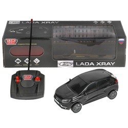 Технопарк. Модель "Лада Xray" на р/у арт.LADAXRAY-18L-BK   18 см, свет, черн, кор.