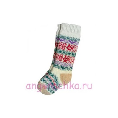 Короткие теплые  женские носки с резинкой  - 704.13